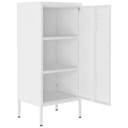 Berkfield Home Storage Cabinet White 42.5x35x101.5 cm Steel - thumbnail 6