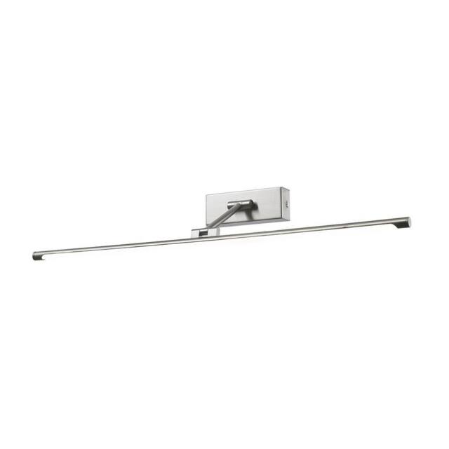 Netlighting Modern LED Picture Lamp Satin Nickel Warm White 3000K 840lm in Grey
