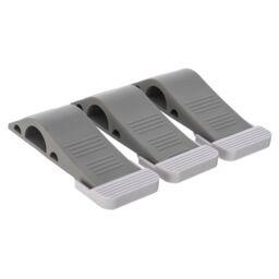 LIVIVO Heavy Duty Door Stopper Wedge with Holder Grey