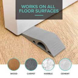 LIVIVO Door Wedge Stopper (Set of 3) in Grey - thumbnail 2
