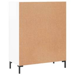 Berkfield Home Sideboard High Gloss White 69.5x34x90 cm Engineered Wood - thumbnail 8