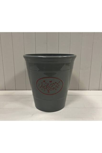 KDMD Grey Round Love Heart Tree Planter in Dark Grey - image 1