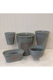 KDMD Grey Round Love Heart Tree Planter in Dark Grey - thumbnail 2