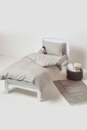 Homescapes Cotton Kids Pillowcases 40 x 60 cm 200 Thread Count, 2 Pack in Grey - thumbnail 4