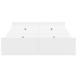 Berkfield Home Storage Bed Frame White 120 x 190 cm Melamine-coated wood - thumbnail 6