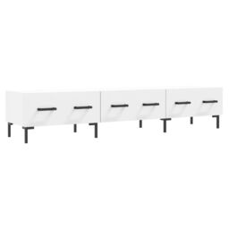 Berkfield Home TV Cabinet White 150x36x30 cm Engineered Wood - Size: 150 x 36 x 30 cm - thumbnail 2