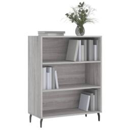 Berkfield Home Shelf Cabinet Grey Sonoma 69.5x32.5x90 cm Engineered Wood - thumbnail 3