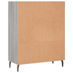Berkfield Home Shelf Cabinet Grey Sonoma 69.5x32.5x90 cm Engineered Wood - thumbnail 6