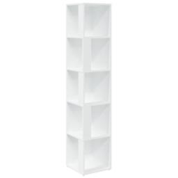 Berkfield Home Stylish Corner Cabinet White 33x33x164.5 cm Engineered Wood - thumbnail 3