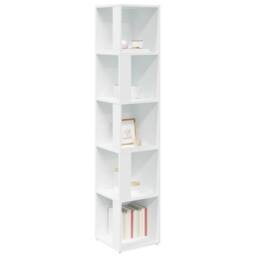 Berkfield Home Stylish Corner Cabinet White 33x33x164.5 cm Engineered Wood - thumbnail 4