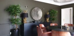 Leaf Artificial Japanese Fruticosa Tree Twisted Large Ficus 150cm Design UK Botanik in Green - thumbnail 5
