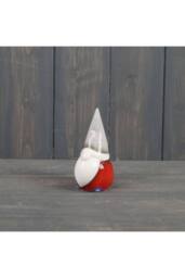 KDMD Red/Grey Ceramic Gonk 11cm in Red - thumbnail 2