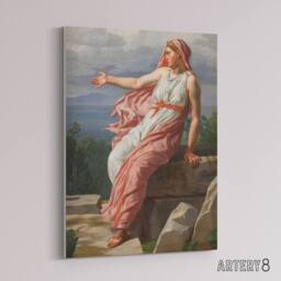 "Artery8 CW Eckersberg Alcyones Farewell to Her Husband Canvas Wall Art Print - Size: W12"" x H16""" - thumbnail 2