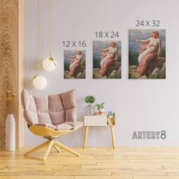 "Artery8 CW Eckersberg Alcyones Farewell to Her Husband Canvas Wall Art Print - Size: W12"" x H16""" - thumbnail 4