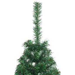 Berkfield Home Beautiful Artificial Half Christmas Tree with Stand Green 150 cm PVC - thumbnail 6