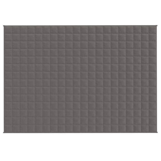 Berkfield Home Weighted Blanket Grey 135x200 cm Single 6 kg Fabric - image 1