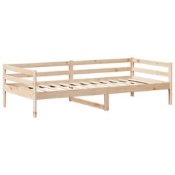 Berkfield Home Day Bed with Roof without Mattress 80x200 cm Solid Wood in Brown - thumbnail 5