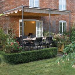 Rowlinsons St. Tropez Canopy - L300 x W330 x H270 cm in Brown - thumbnail 1
