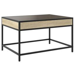 Berkfield Home Coffee Table with Infinity LED Sonoma Oak 70x50x41 cm in Brown - Size: 70 x 50 x 41 cm - thumbnail 8