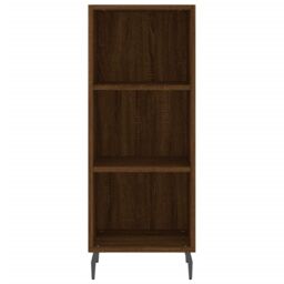 Berkfield Home Sideboard Brown Oak 34.5x32.5x90 cm Engineered Wood - thumbnail 4