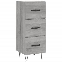 Berkfield Home Highboard Grey Sonoma 34.5x34x180 cm Engineered Wood - thumbnail 7