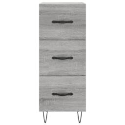 Berkfield Home Highboard Grey Sonoma 34.5x34x180 cm Engineered Wood - thumbnail 8