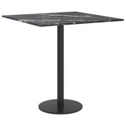 Berkfield Home Table Top Black 40x40 cm 6 mm Tempered Glass with Marble Design - thumbnail 4