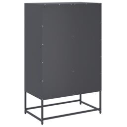Berkfield Home Highboard Anthracite 68.5x39x111.5 cm Steel in Black - thumbnail 6