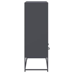 Berkfield Home Highboard Anthracite 68.5x39x111.5 cm Steel in Black - thumbnail 5