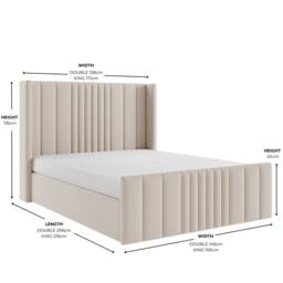 Modish Furnishing Mika Cream Velvet Ottoman Storage Bed - Size: King - thumbnail 5