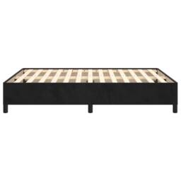 Berkfield Home Bed Frame Black 135x190 cm Double Velvet - thumbnail 6