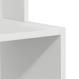 Berkfield Home White Computer Desk White Chipboard Standard Storage - thumbnail 8