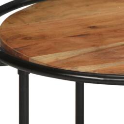 Berkfield Home Sturdy Coffee Table 110x55x40 cm Solid Wood Acacia in Brown - Size: 110 x 55 x 40 cm - thumbnail 6