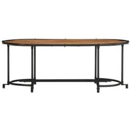 Berkfield Home Sturdy Coffee Table 110x55x40 cm Solid Wood Acacia in Brown - Size: 110 x 55 x 40 cm - thumbnail 4
