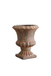 KDMD Urn Cement Flower Pot 19.5cm Pale Orange - thumbnail 4