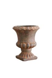 KDMD Urn Cement Flower Pot 19.5cm Pale Orange - thumbnail 3
