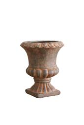 KDMD Urn Cement Flower Pot 19.5cm Pale Orange - thumbnail 6