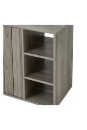 Living and Home Wooden Multifunctional Storage Shoe Cabinet with Open Shelves and Door in Grey - thumbnail 8