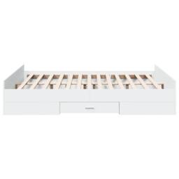 Berkfield Home Bed Frame with Drawers without Mattress White 160x200 cm - thumbnail 5