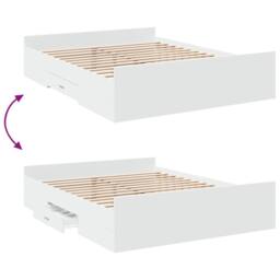 Berkfield Home Bed Frame with Drawers without Mattress White 160x200 cm - thumbnail 7