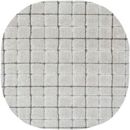 The Rug Shop UK Grey Modern Geometric Shaggy Easy to Clean Area Rug - Size: 160 cm x 230 cm - thumbnail 2