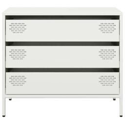 Berkfield Home Sideboard¬†White 68x39x58.5 cm Cold-rolled Steel in White - thumbnail 5