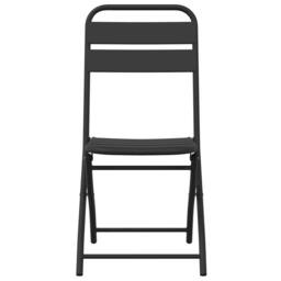 Berkfield Home Modern Folding Garden Chairs 2 pcs Anthracite 42x52x82 cm Powder in Dark Grey - Size: 42 x 52 x 82 cm - thumbnail 5