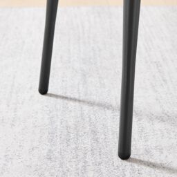 FurnitureboxUK Kai 2x Black Velvet Tan Faux Leather Black Leg Dining Chair - thumbnail 9