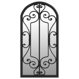 Berkfield Home Mirror Black 70x30 cm Iron for Indoor Use - thumbnail 3