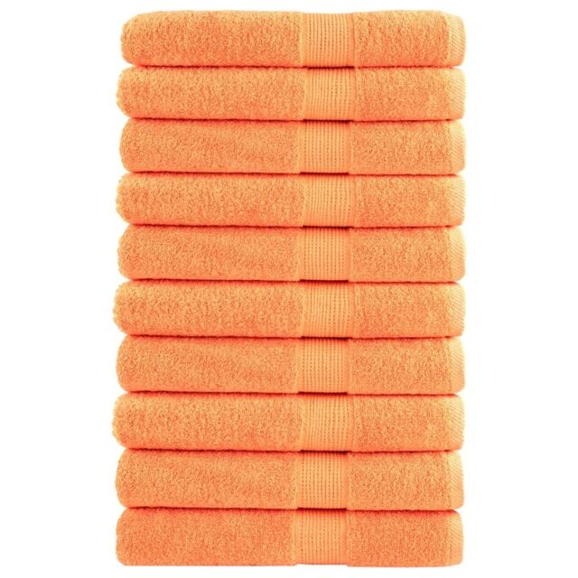 Berkfield Home Premium Sauna Towels SOLUND 10 pcs Orange 80x200 cm 600 gsm - image 1