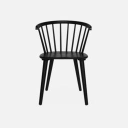 sweeek Pair of chairs in walnut wood & plywood in Black - thumbnail 3