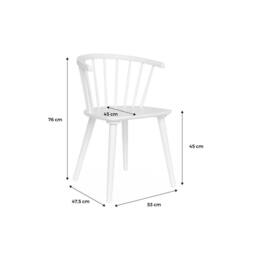 sweeek Pair of chairs in walnut wood & plywood in Black - thumbnail 5