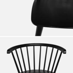 sweeek Pair of chairs in walnut wood & plywood in Black - thumbnail 4