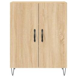 Berkfield Home Highboard Sonoma Oak 69.5x34x180 cm Engineered Wood in Light Oak - thumbnail 8
